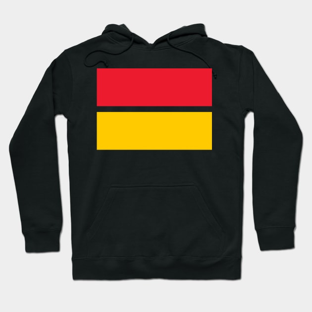 Liverpool Red Yellow Bands Hoodie by Culture-Factory